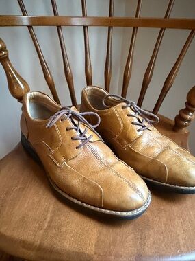 Men's Johnston & Murphy Casual Lace-Up Leather Shoes in Tan